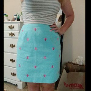 Vintage Lilly Pulitzer Embroidered Bee Mini Skirt